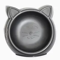 Миска &laquo;Кошачьи ушки&raquo;, 200 мл, 15&times;3.7 см, пластик, серая