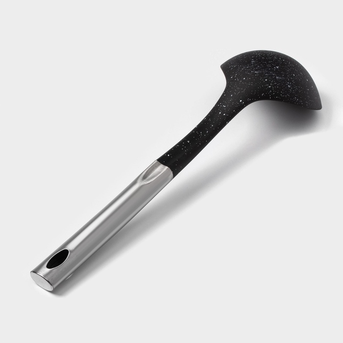 Половник Доляна «Синара», 33 см, цвет серебряный Половник Доляна «Синара», 33 см, цвет серебряный