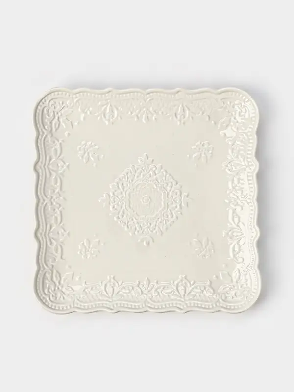Тарелка квадратная &laquo;Сьюзен&raquo;, 23&times;2 см, фарфор, белая