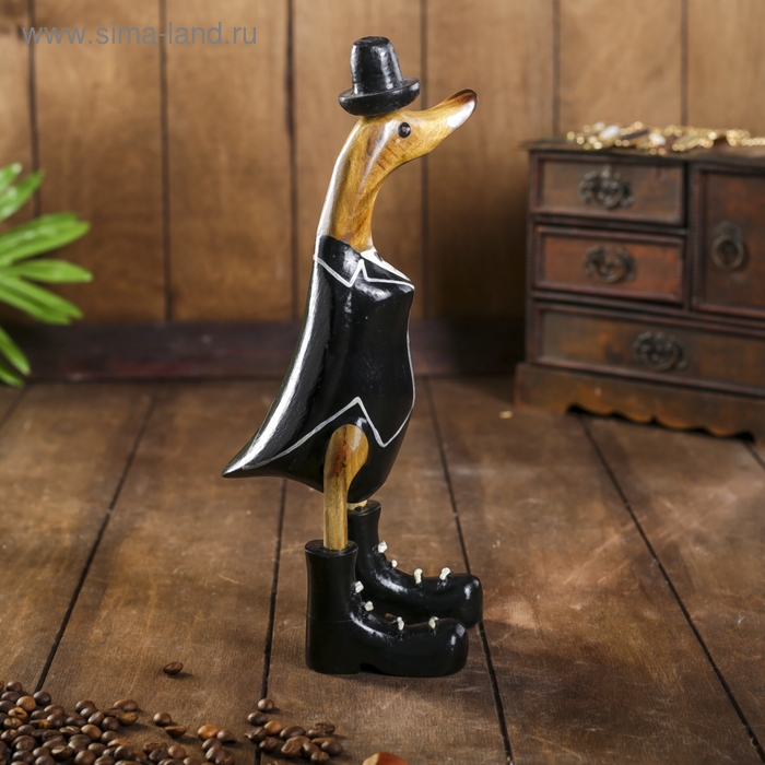 Сувенир Сувенир "Утка во фраке" дерево 13х9х27 см