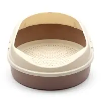 Лоток для кошек &laquo;Космо&raquo;, 51.9&times;37.8&times;21.3 см, с сеткой и бортом, пластик, коричневый