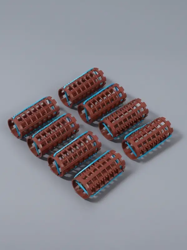 Бигуди на резинке, d=2.7 см, 8 шт., МИКС