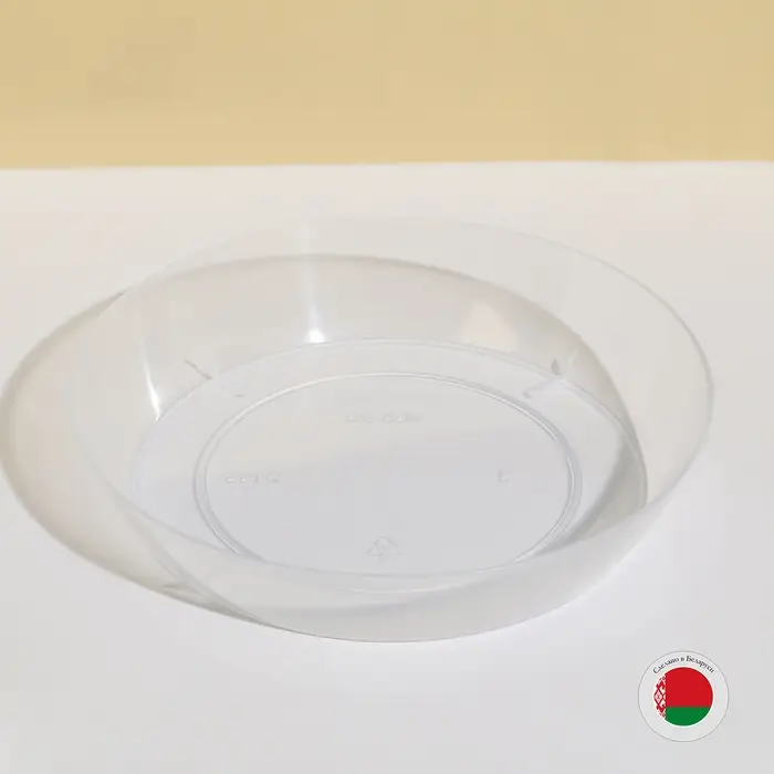 Поддон для горшка, d = 14,2 см, пластик, прозрачный Поддон для горшка, d = 14,2 см, пластик, прозрачный