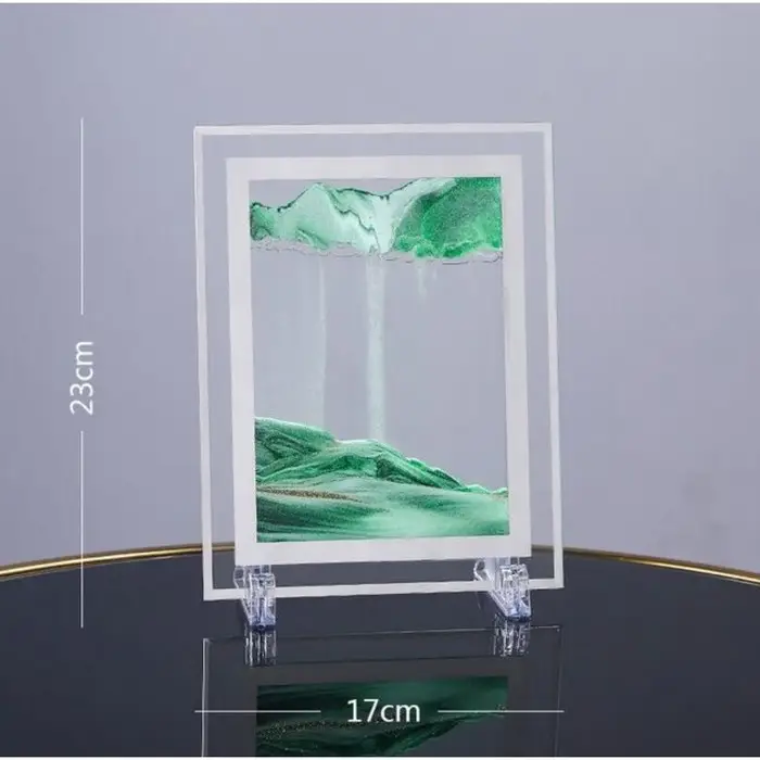 Песочные часы-картина &laquo;Кулас&raquo;, 23&times;17 см, антистресс, песок зелёный