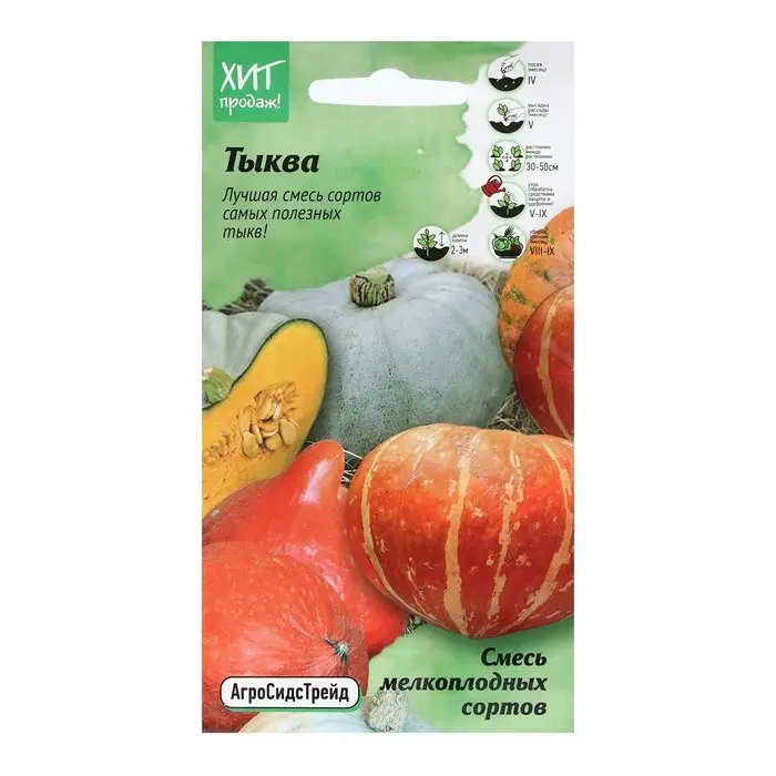Семена Тыква  Семена Тыква "смесь мелкоплодных сортов", 2 г