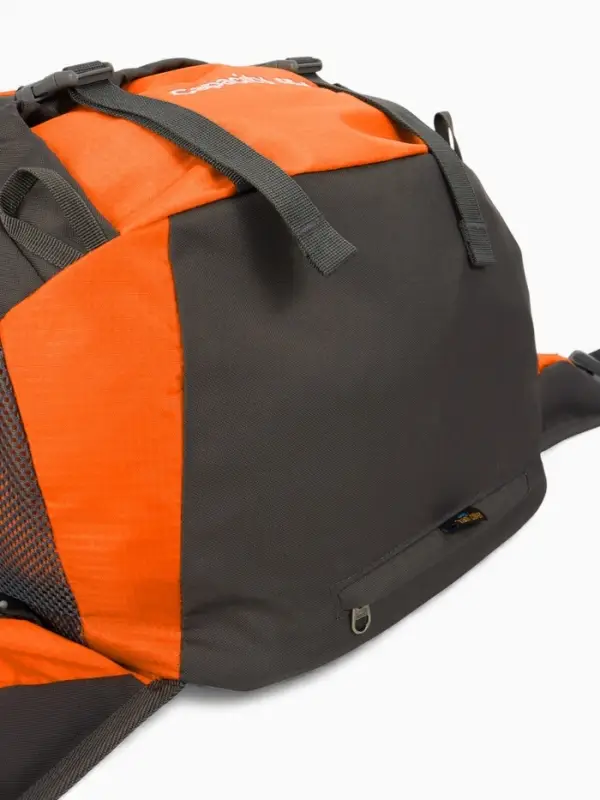 Рюкзак тур 65+5л, 30*20*53, отдел на шнурке, 5нар+2вн кармана, цвет оранжевый