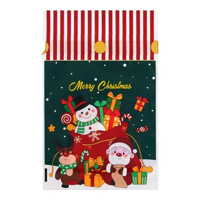 Пакет полиэтиленовый подарочный, с завязками  Пакет полиэтиленовый подарочный, с завязками "Подарки" МИКС, 15х23 см