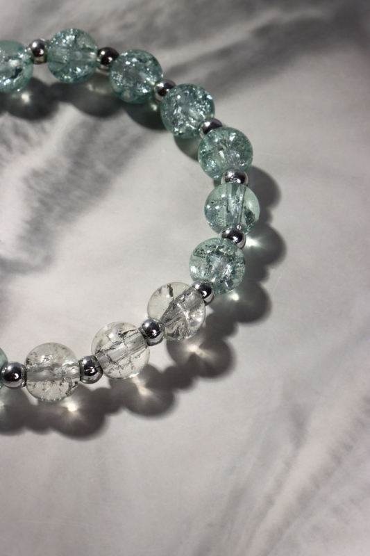 Браслет «Радость» солнце, цвет бело-голубой в серебре, d=7