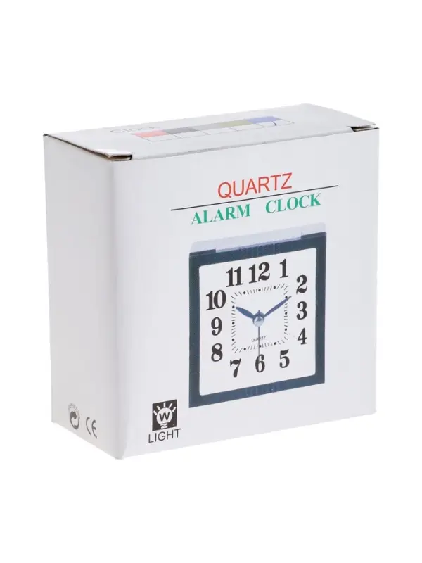 Часы - будильник настольные &laquo;Классика&raquo; подсветка, дискретный ход, 8&times;8 см, от батареек АА