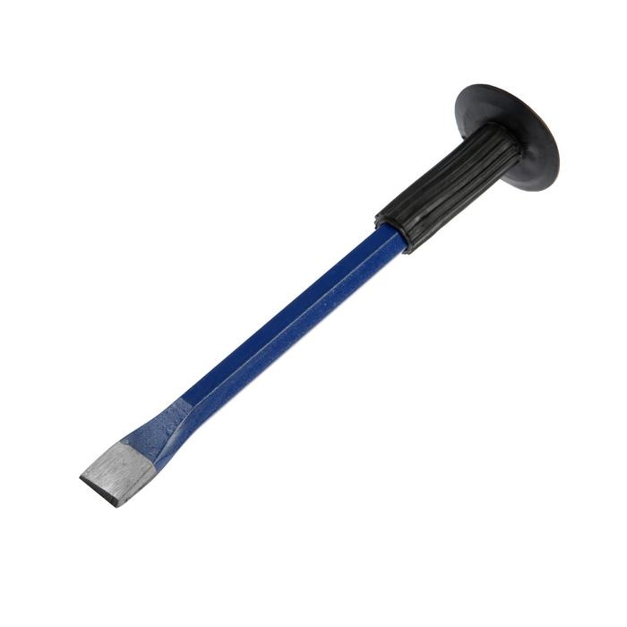 Зубило плоское ТУНДРА, арматурная сталь, резиновая рукоятка, 300 х 25 мм Зубило плоское ТУНДРА, арматурная сталь, резиновая рукоятка, 300 х 25 мм