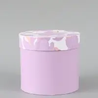 Набор шляпных коробок 5 в 1 &laquo;Нежные лилии&raquo;, 13 &times; 14 ‒ 19.5 &times; 22 см