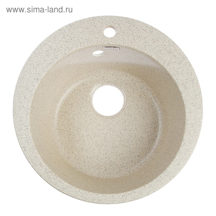 Мойка кухонная из камня ZETT lab. 30/Q5, d=475 мм, матовая, песочная Мойка кухонная из камня ZETT lab. 30/Q5, d=475 мм, матовая, песочная