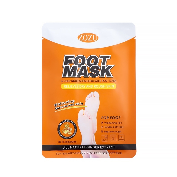 НАБОР Маска-носки для ног, восстанавливающая с имбирем, 3 шт НАБОР Маска-носки для ног, восстанавливающая с имбирем, 3 шт