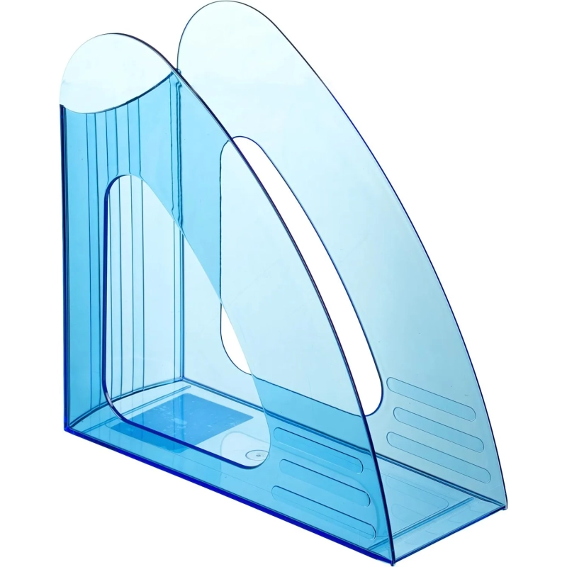 Лоток вертикальный Attache 90мм Bright Colours прозрачный голубой