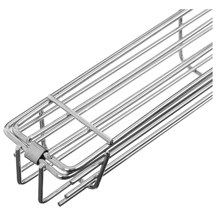 Решётка - гриль для овощей maclay, 27x5 см, хромированная сталь, для мангала Решётка - гриль для овощей maclay, 27x5 см, хромированная сталь, для мангала