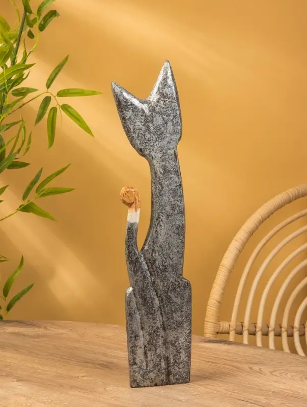 Сувенир &laquo;Кошка&raquo;, 60&times;14&times;6 см, дерево, МИКС