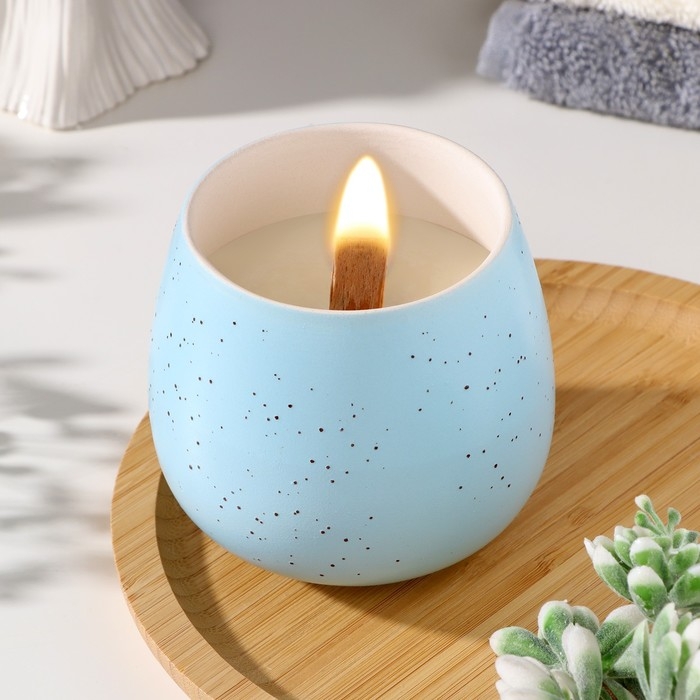 Свеча из соевого воска в кашпо «Нежность», 8×8 см, МИКС Свеча из соевого воска в кашпо «Нежность», 8×8 см, МИКС