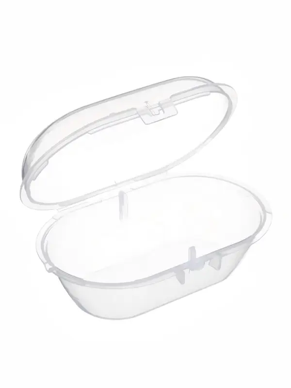 Соски-пустышки, от 0 мес., латекс, классические, в контейнере, набор из 2 шт., серо-синий/серый, M&B