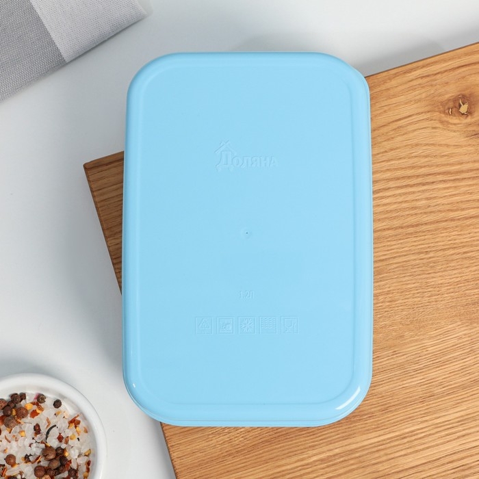 Ланч-бокс прямоугольный FoodVibes «Наслаждение вкусом», 1200 мл