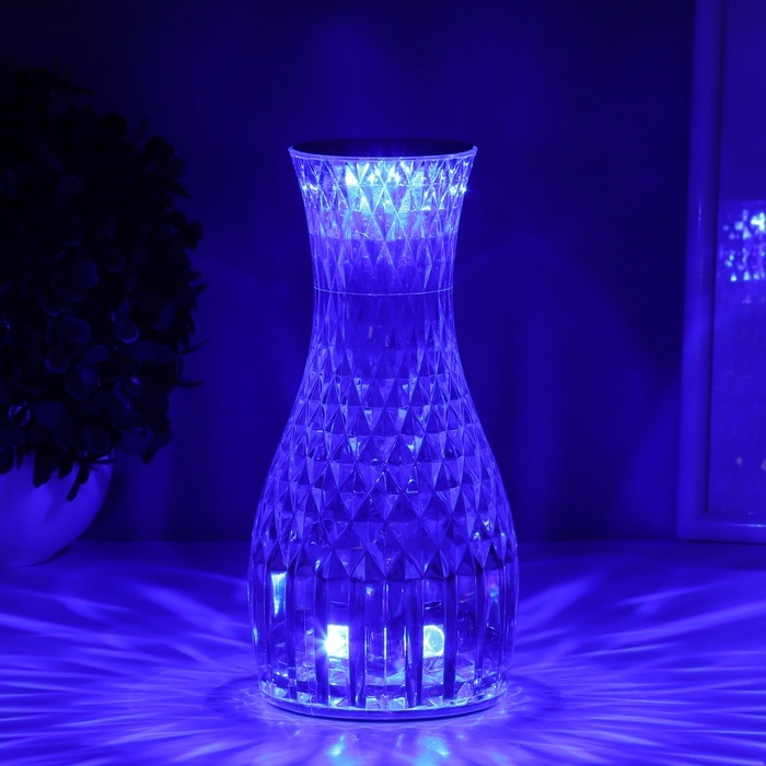 Настольная лампа  Настольная лампа "Призма" LED выключатель и сенсор 8,5х8,5х19 см RISALUX