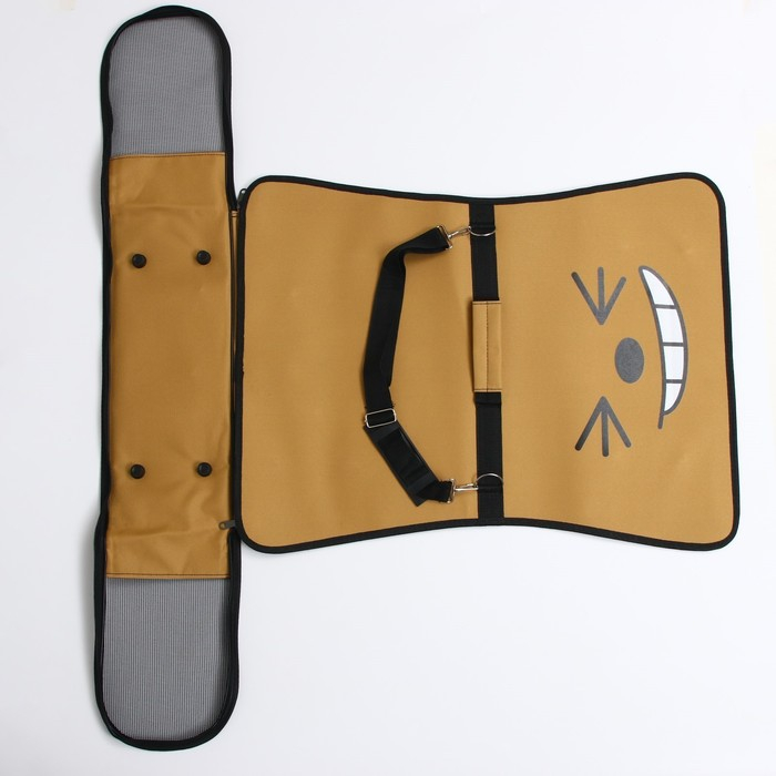 Сумка - переноска для животных  Сумка - переноска для животных "Улыбка", коричневая, размер M, 40 х 21 х 27 см, коричневая