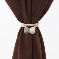 Подхват для штор &laquo;Камушки&raquo;, d=3&times;46 см, пепельно-бежевый, серый