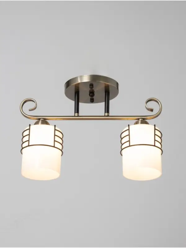 Люстра &laquo;Кипр&raquo; 2&times;40 Вт Е27 латунь/черный 36.5&times;15&times;26 см