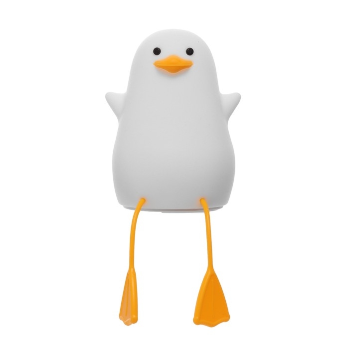 Ночник-мякиш "Уточка" LED USB АКБ бело-желтый 9х9х20 см