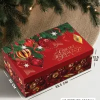 Коробка новогодняя подарочная &laquo;Елочные игрушки&raquo;, 32.5&times;20&times;12.5 см