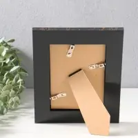 Фоторамка пластик 10х15 см "Гедеон" чёрный с золотом 21х16х2 см