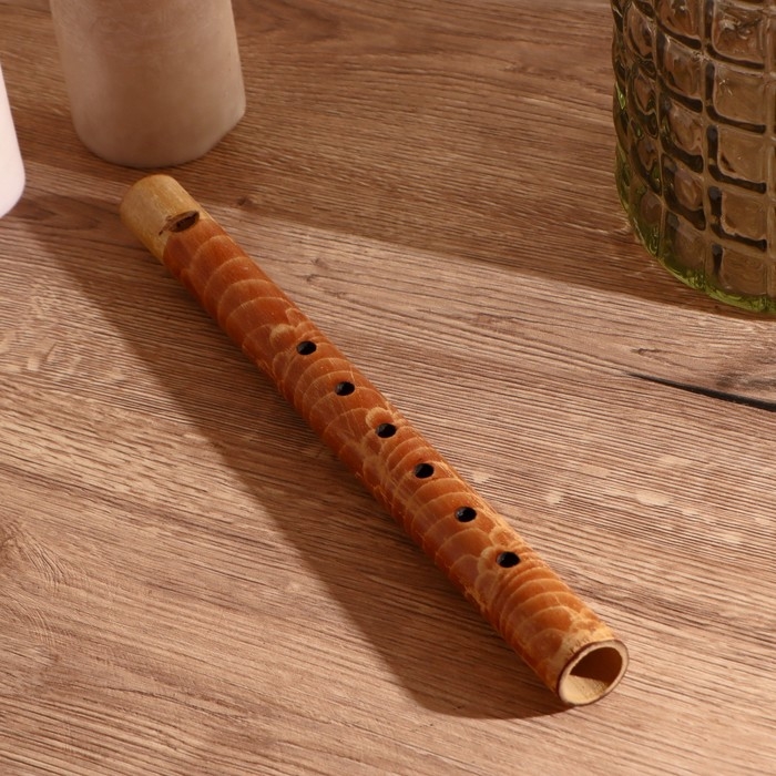 Сувенирный музыкальный инструмент бамбук  Сувенирный музыкальный инструмент бамбук "Флейта" 30x2,5x2,5 см