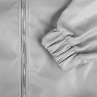 Бомбер из искусственной кожи Univer, серый, размер XL/XXL