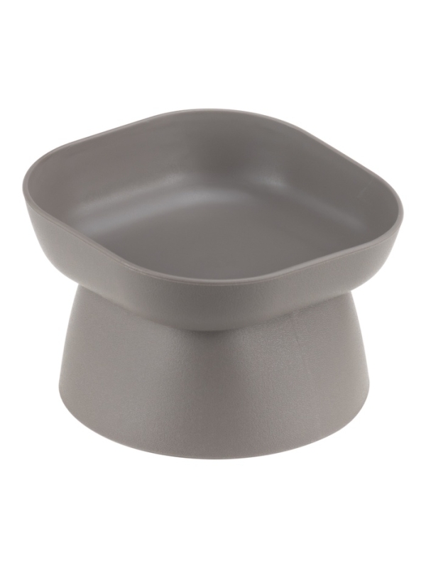 Миска для животных Квадро  0,2л,  французcкий серый