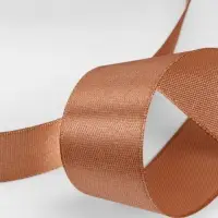 Лента атласная, 25 мм, 23&plusmn;1 м, светло-коричневая №136