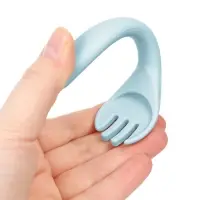 Посуда детская силиконовая, 7 предметов, голубой, Крошка Я