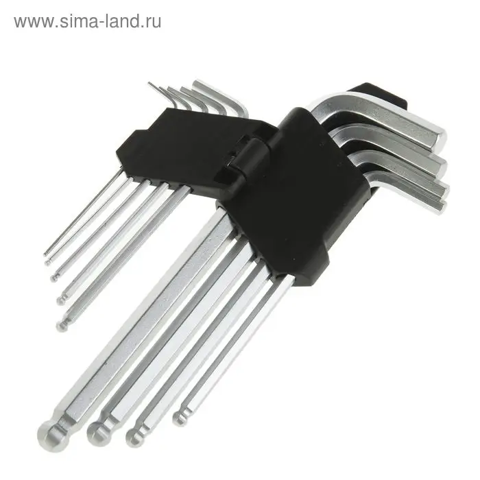 Набор шестигранников &laquo;СЕРВИС КЛЮЧ&raquo;, Proffi, 9 пр., удлиненные