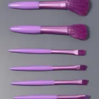 Набор кистей для макияжа COLOR POWER, 6 шт., фиолетовый