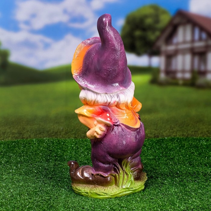 Садовая фигура Садовая фигура "Гном с ежиком" 38см