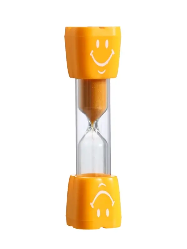 Часы песочные &laquo;Смайл&raquo; на 3 минуты, 9&times;2.3 см, оранжевые