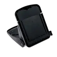 Дырокол металлический, 40 листов, с линейкой, чёрный