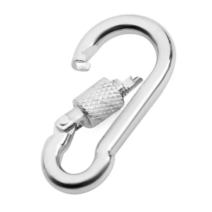 Карабин монтажный с фиксатором ТУНДРА krep, DIN5299D, 5×50 мм, оцинкованный, 1 шт. Карабин монтажный с фиксатором ТУНДРА krep, DIN5299D, 5×50 мм, оцинкованный, 1 шт.