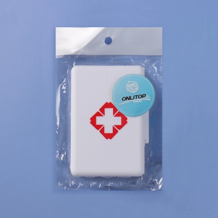 Таблетница «Быстрая аптечка», 9 × 6 × 2,5 см, 7 секций, цвет белый Таблетница «Быстрая аптечка», 9 × 6 × 2,5 см, 7 секций, цвет белый