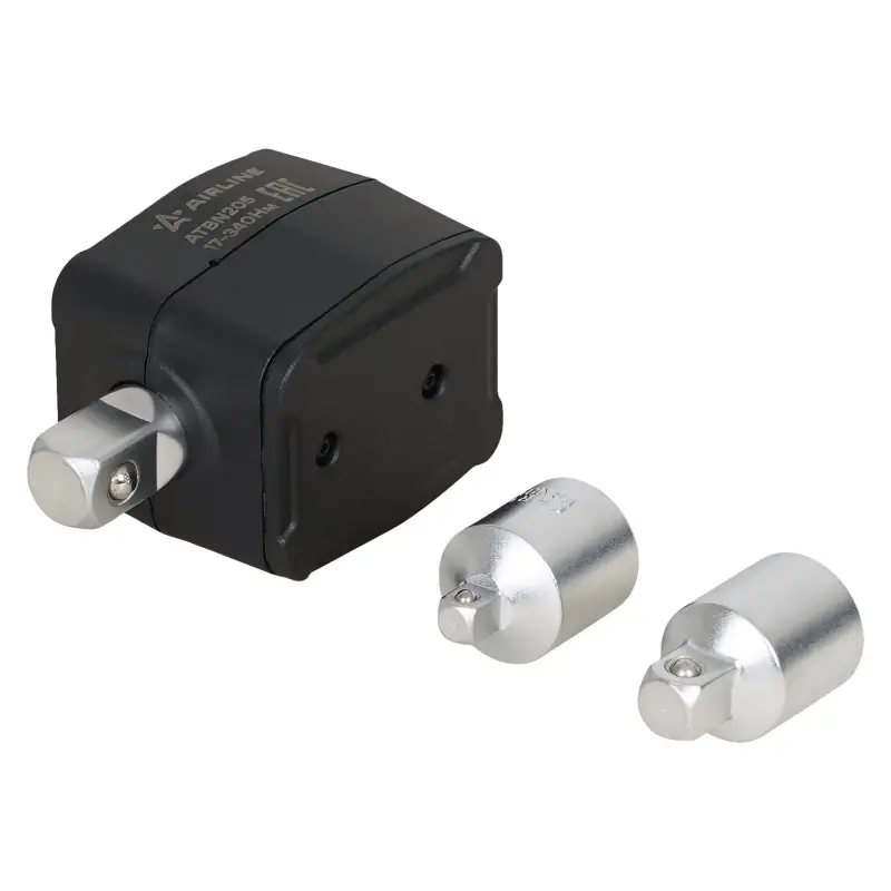 Адаптер динамометрический цифровой 1/2" 17-340Нм, с переходниками (1/4", 3/8"), кейс