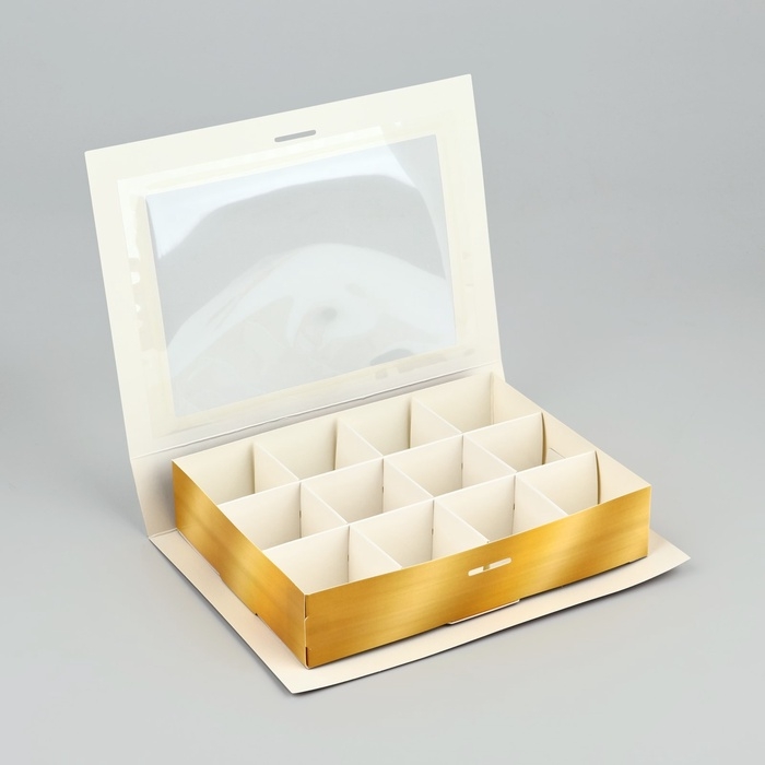 Коробка под 12 конфет с ячейками «Дерево» 18.5 х 13.5 х 3.5 см Коробка под 12 конфет с ячейками «Дерево» 18.5 х 13.5 х 3.5 см