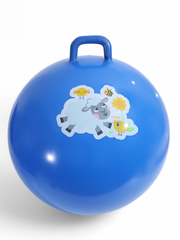 Мяч прыгун с ручкой 65 см, 520 гр, цвета микс Мяч прыгун с ручкой 65 см, 520 гр, цвета микс