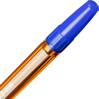 Ручка шариковая неавтомат. Attache Corvet масл,син,0,5мм,оранж.Россия