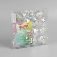 Гирлянда &laquo;Нить&raquo; 4.5 м с насадками &laquo;Цветочные шары&raquo;, IP20, прозрачная нить, 15 LED, свечение белое, 220 В