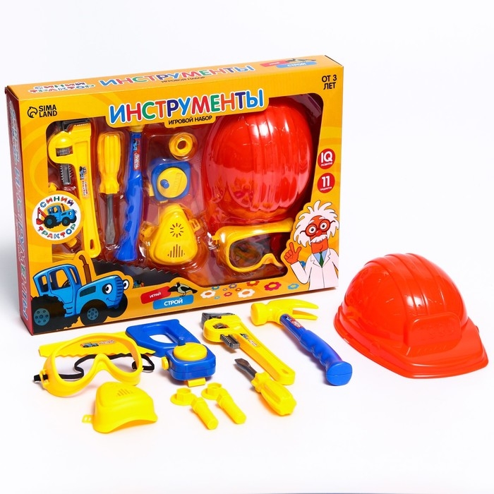 Игровой набор инструментов, Синий трактор, 11 предметов Игровой набор инструментов, Синий трактор, 11 предметов