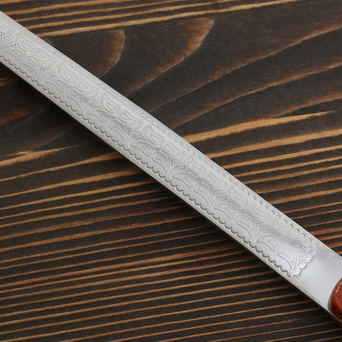 Поварешка для казана узбекская 42см, диаметр 14см с деревянной ручкой Поварешка для казана узбекская 42см, диаметр 14см с деревянной ручкой