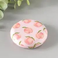 Шкатулка металл круглая "Фрукты и овощи" набор 12 шт 6,8х6,8х1,7 см